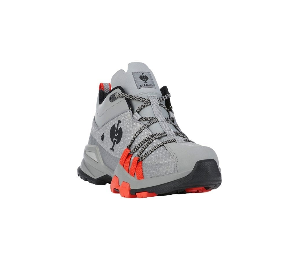 Secondary image O2 Work shoes e.s. Kobuk low pearlgrey/solarred
