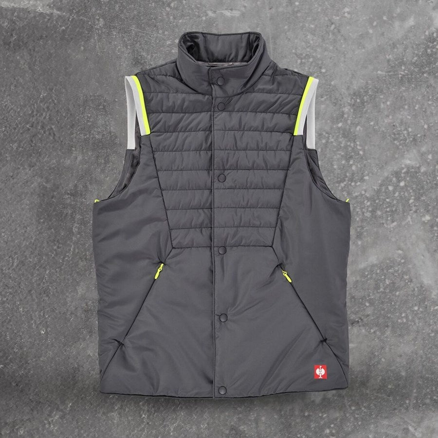 Detailed image 3 in 1 functional jacket e.s.ambition anthracite/high-vis yellow