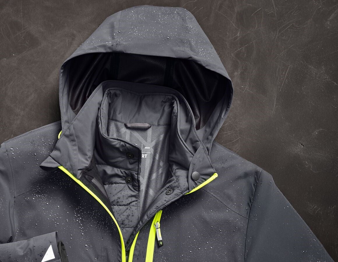 Additional image 5 3 in 1 functional jacket e.s.ambition anthracite/high-vis yellow