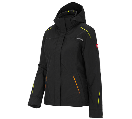 Primary image 3 in 1 functional jacket e.s.motion 2020, ladies' black/high-vis yellow/high-vis orange