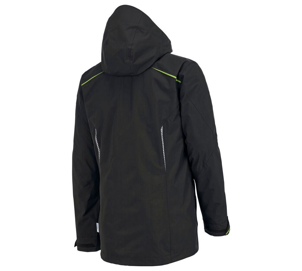 Secondary image 3 in 1 functional jacket e.s.motion 2020, men's black/seagreen