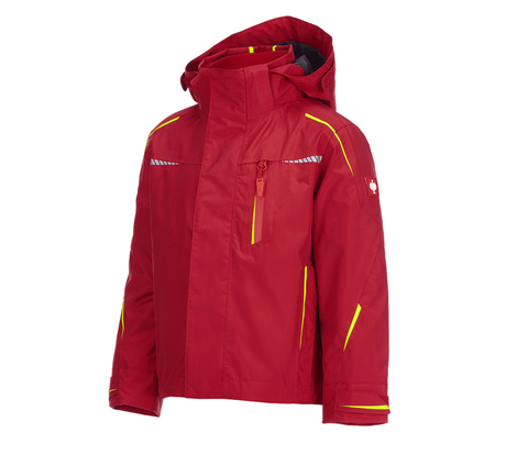 Primary image 3 in 1 functional jacket e.s.motion 2020,  childr. fiery red/high-vis yellow