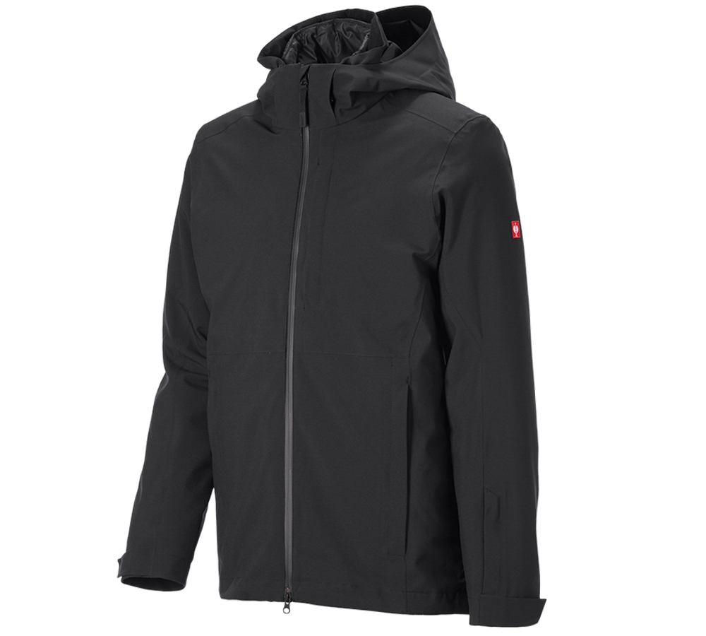 Primary image 3 in 1 functional jacket e.s.trail snow black