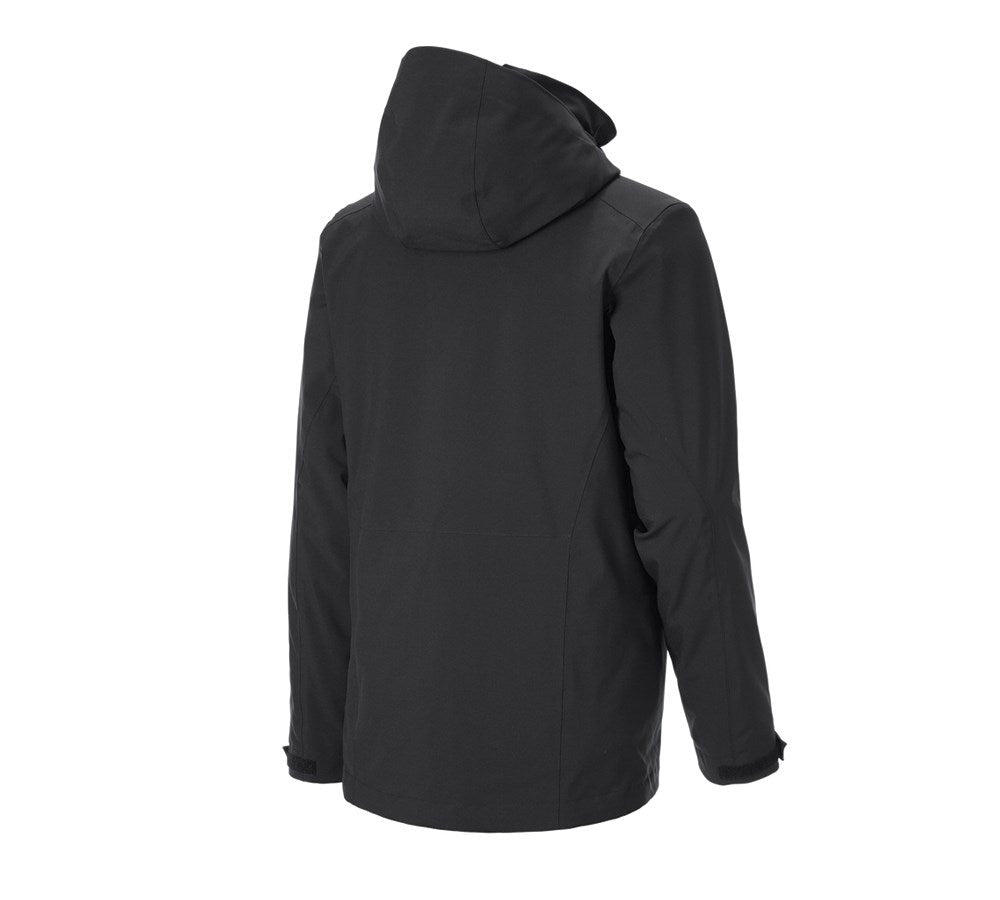 Secondary image 3 in 1 functional jacket e.s.trail snow black