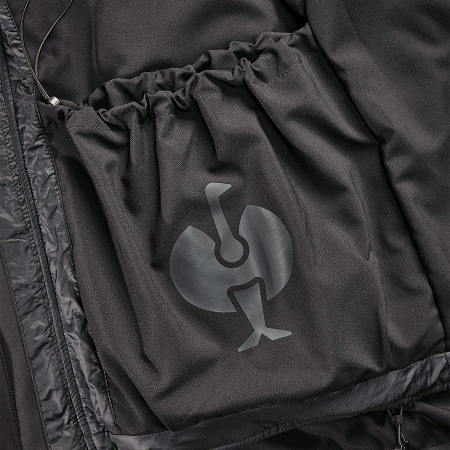 Detailed image 3 in 1 functional jacket e.s.trail snow black