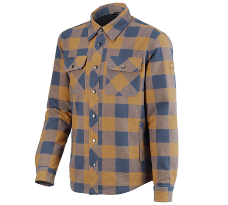 Primary image Allseason check shirt e.s.iconic almondbrown/oxidblue