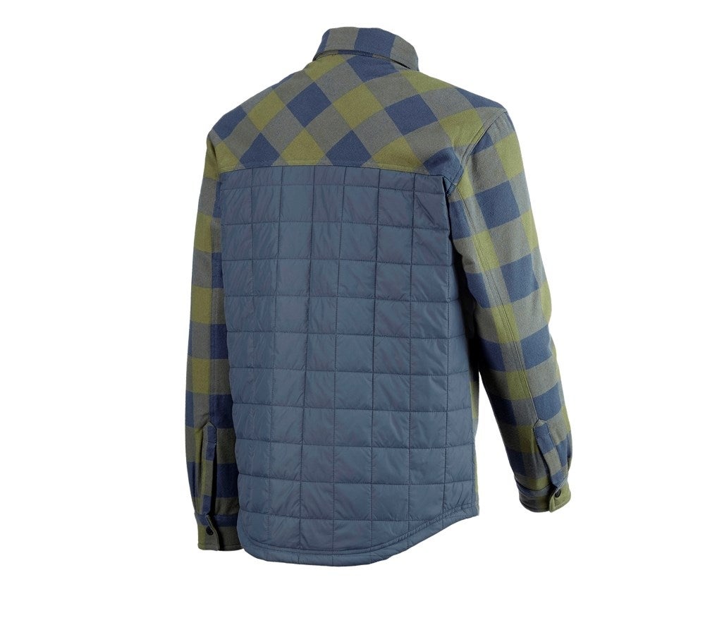Secondary image Allseason check shirt e.s.iconic mountaingreen/oxidblue