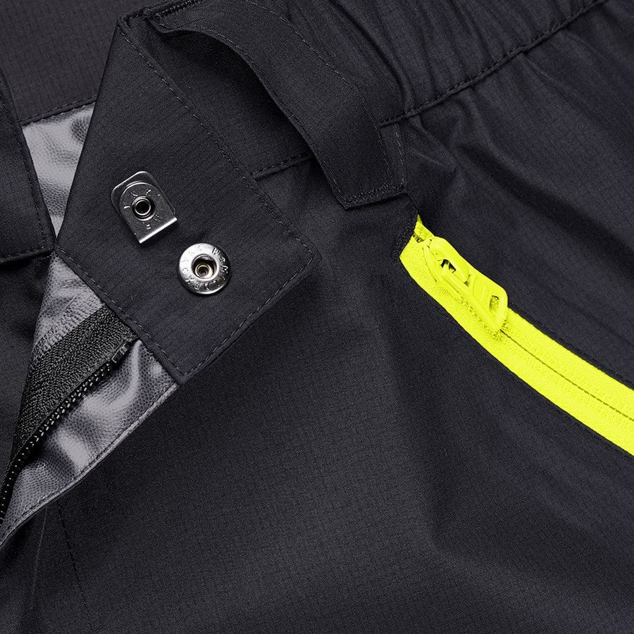 Detailed image All weather trousers e.s.trail black/acid yellow