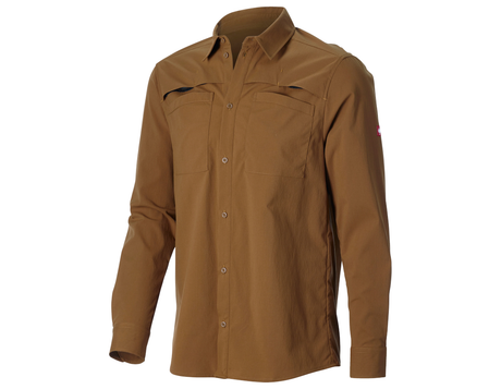 Primary image Work shirt e.s.t:aktik, long sleeved desertbrown