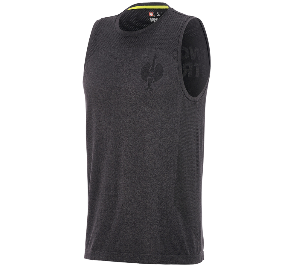 Primary image Athletics-shirt seamless e.s.trail black melange