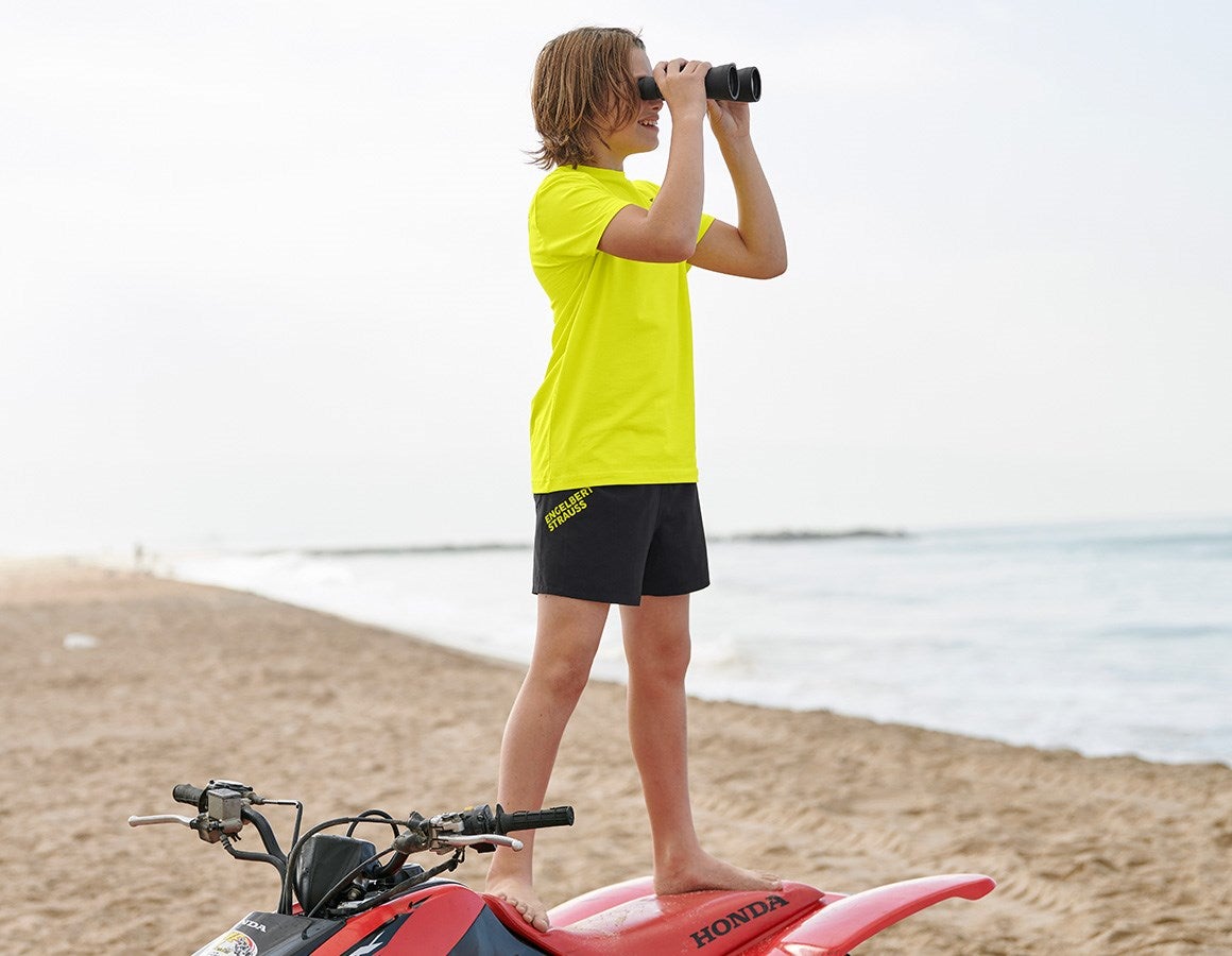 Additional image 1 Bathing shorts e.s.trail, children's black/acid yellow