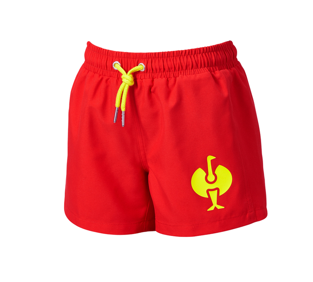 Primary image Bathing shorts e.s.trail, children's straussred/acid yellow