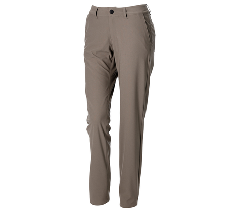 Primary image Trousers Chino e.s.work&travel, ladies’ umbrabrown