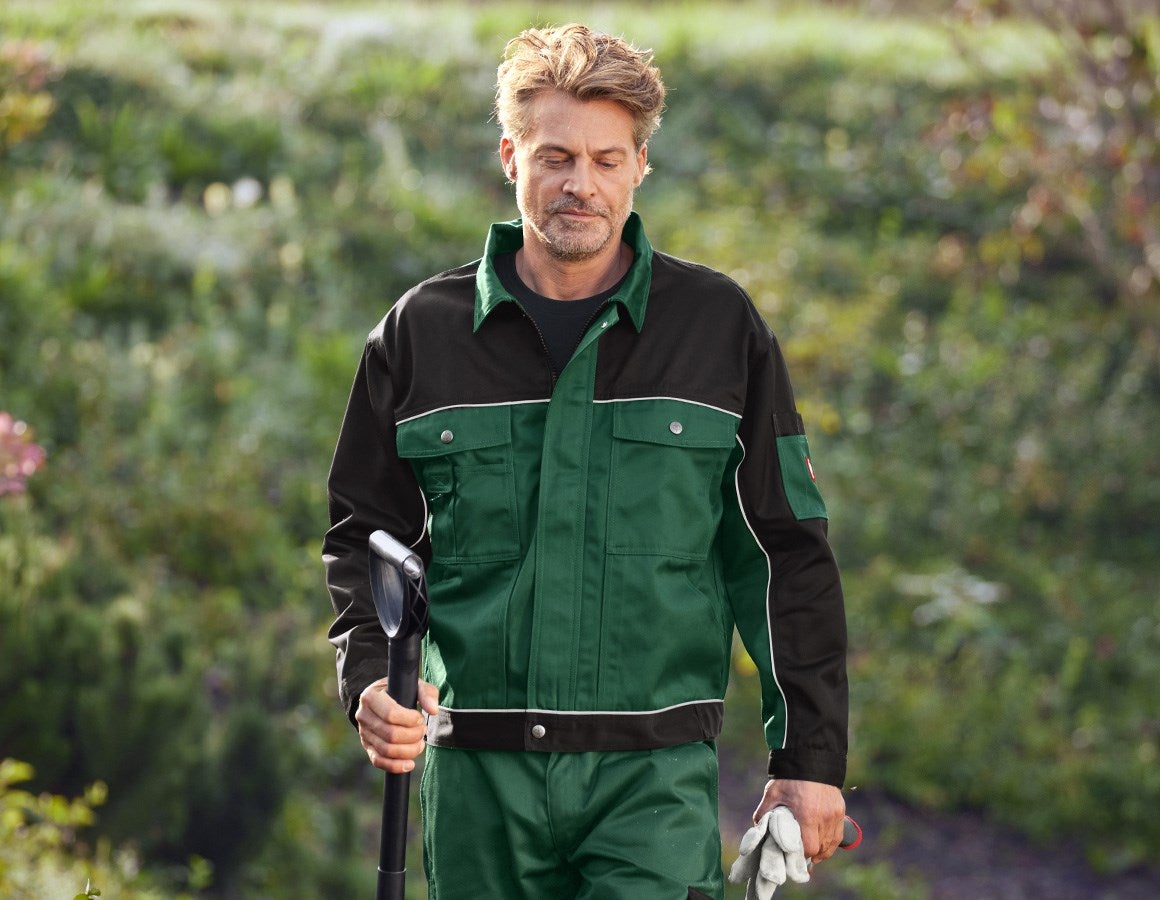 Main action image Work jacket e.s.image green/black