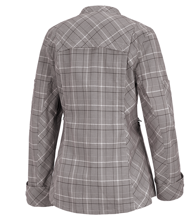 Secondary image Work jacket long sleeved e.s.fusion, ladies' chestnut/white