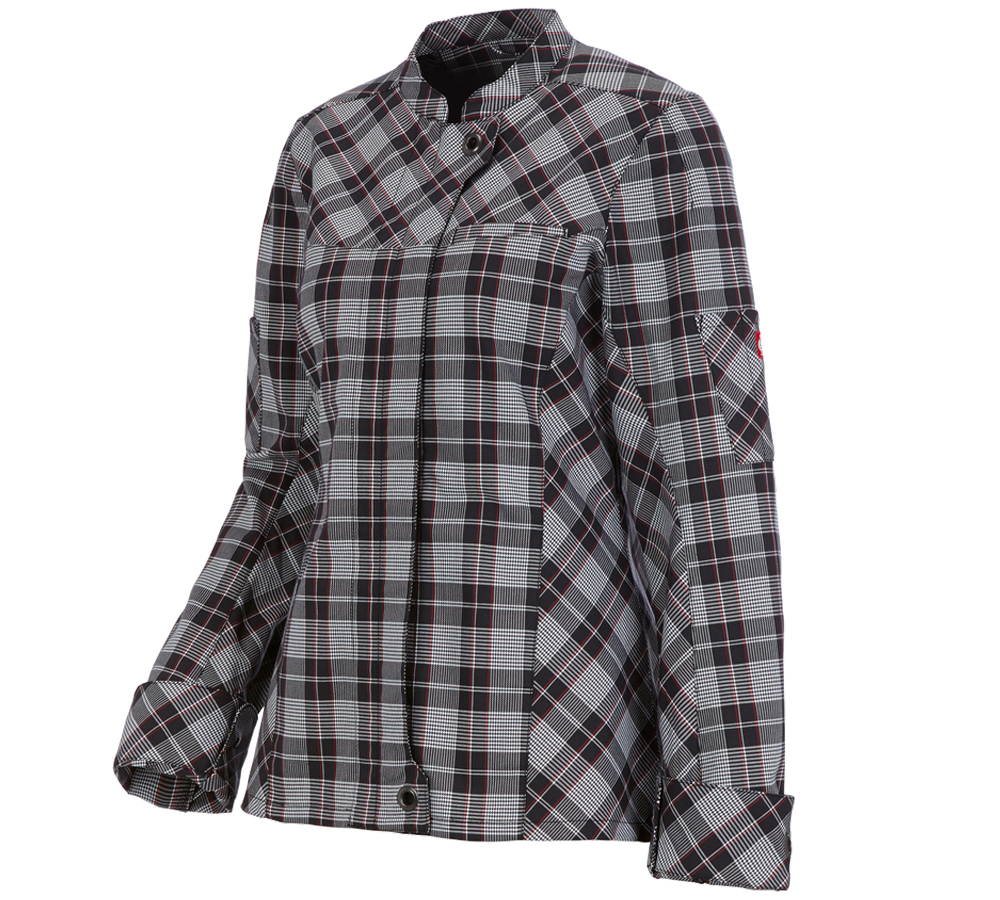 Primary image Work jacket long sleeved e.s.fusion, ladies' black/white/red
