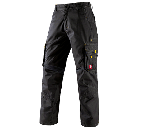 Primary image Trousers e.s.akzent black/yellow