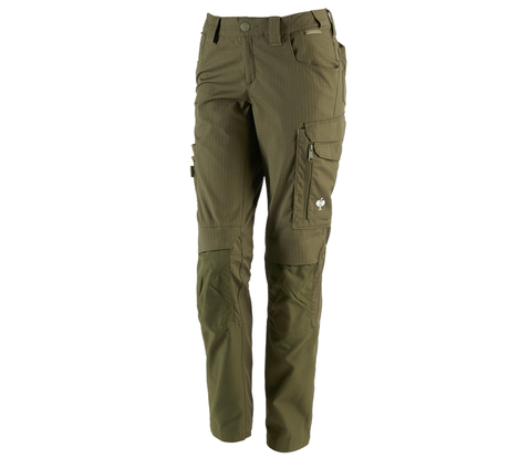 Primary image Trousers e.s.concrete solid, ladies' mudgreen