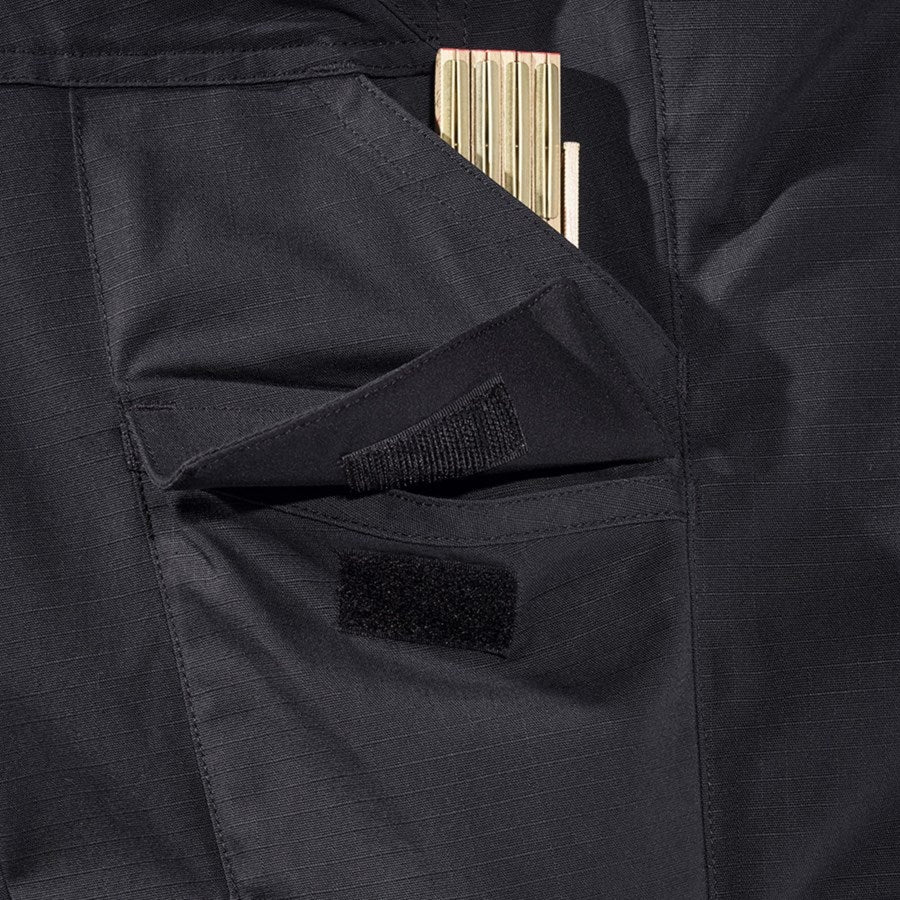 Detailed image Trousers e.s.e:pic ripstop black