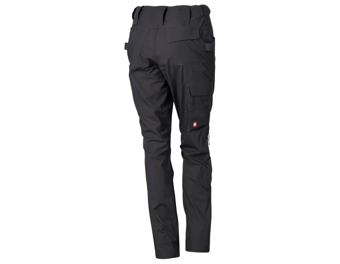 Secondary image Trousers e.s.e:pic ripstop, ladies' black
