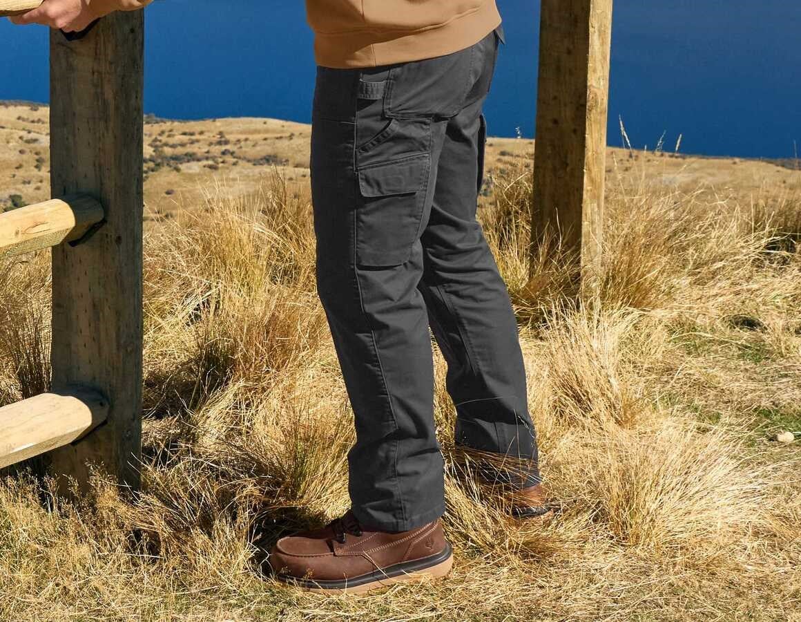 Additional image 1 Trousers e.s.e:pic twill black