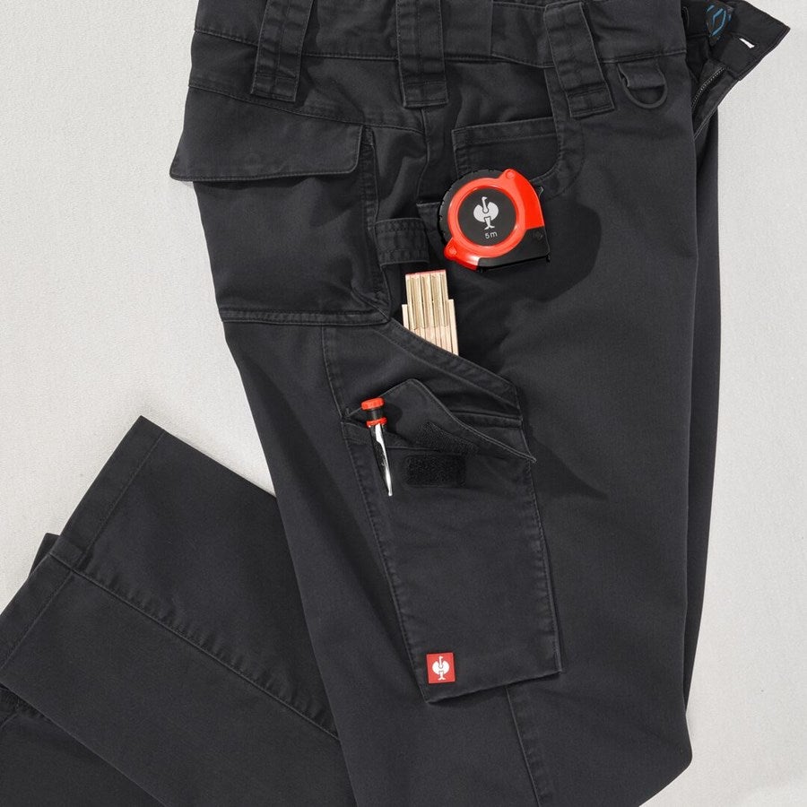 Detailed image Trousers e.s.e:pic twill black
