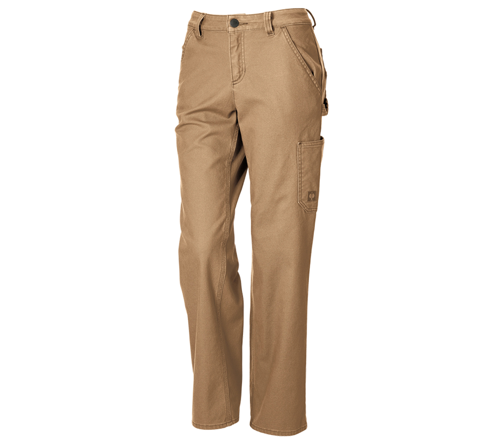 Primary image Trousers e.s.iconic, ladies' almondbrown