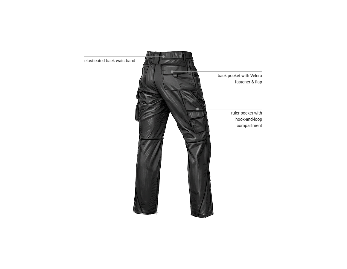 Additional image 2 Trousers e.s.line.core black