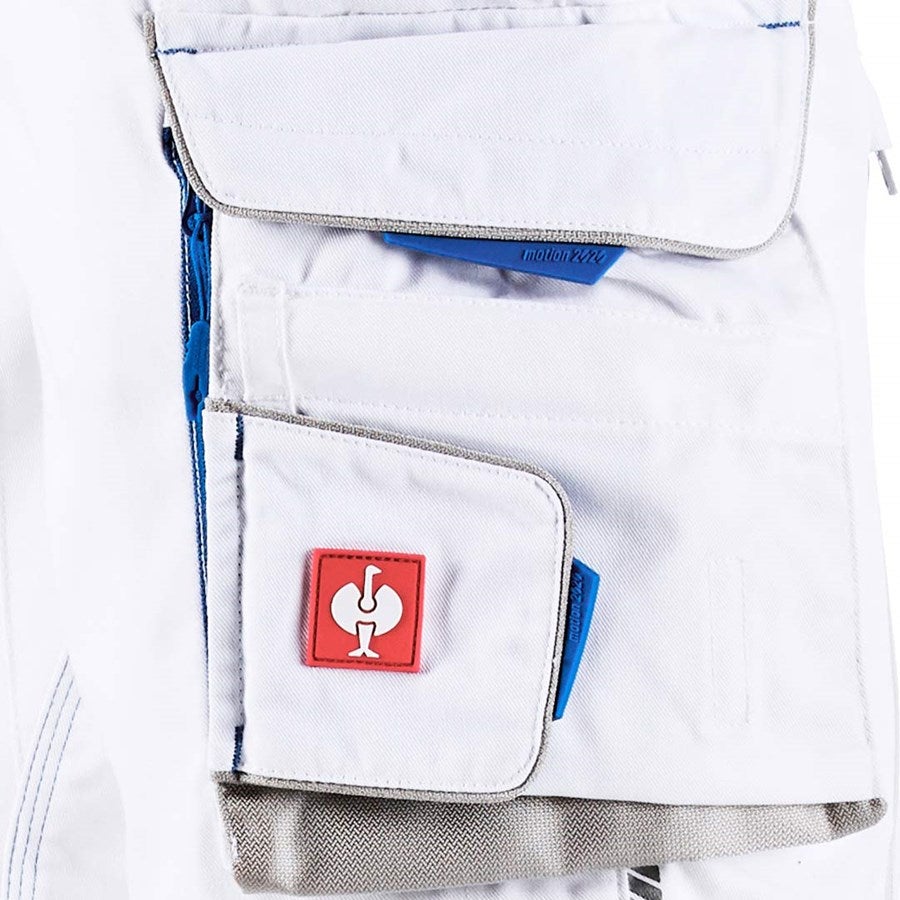 Detailed image Trousers e.s.motion 2020 white/gentianblue