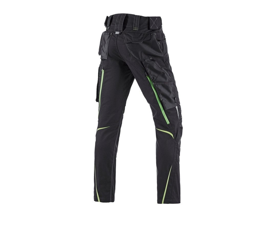 Secondary image Trousers e.s.motion 2020 black/seagreen