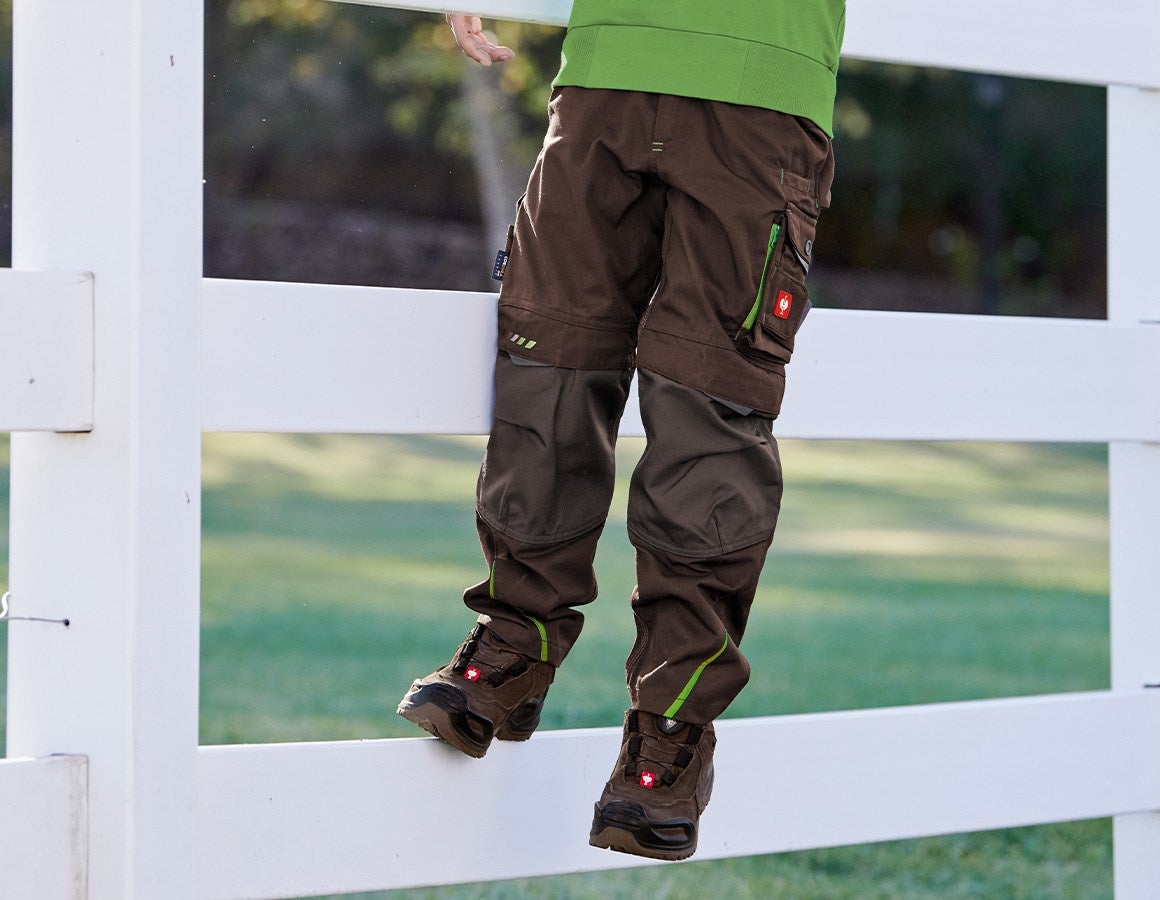 Main action image Trousers e.s.motion 2020, children's chestnut/seagreen