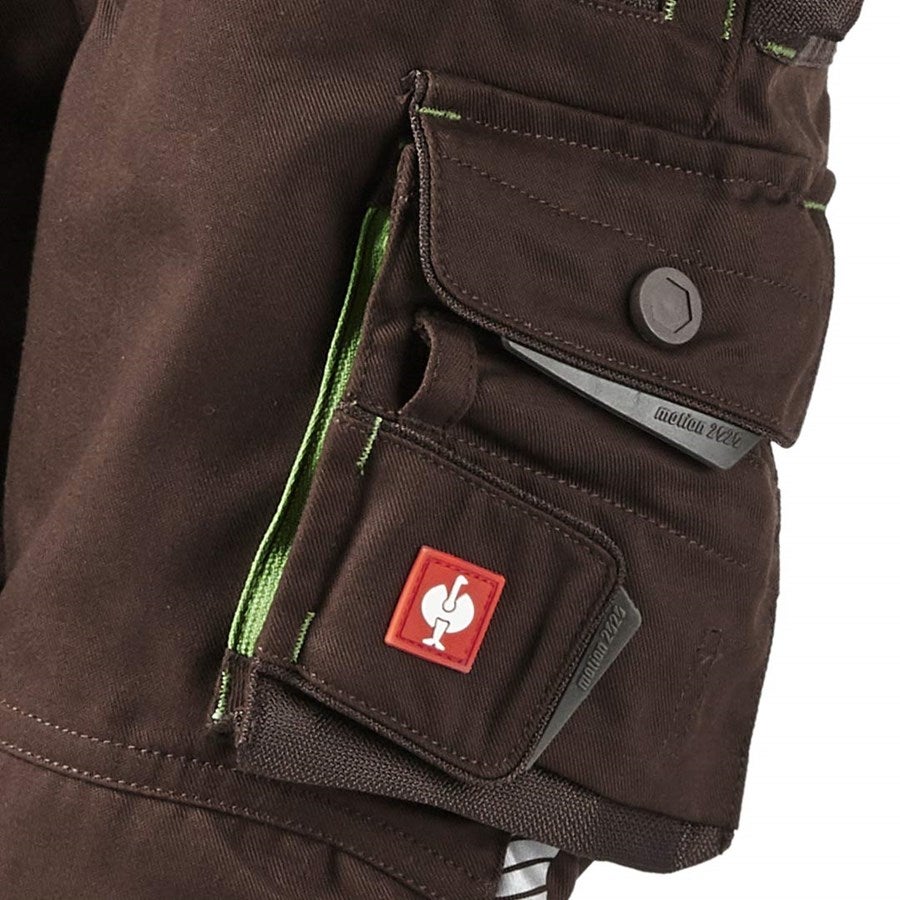 Detailed image Trousers e.s.motion 2020, children's chestnut/seagreen