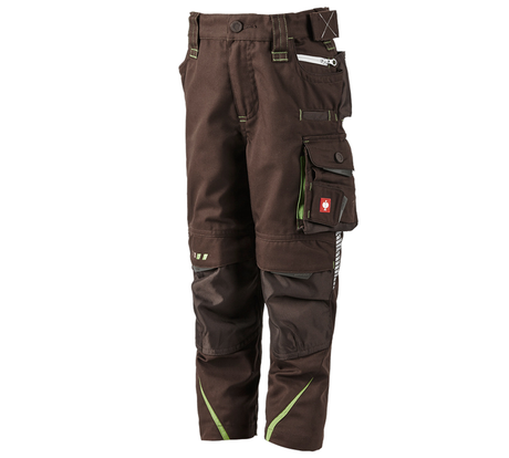 Primary image Trousers e.s.motion 2020, children's chestnut/seagreen