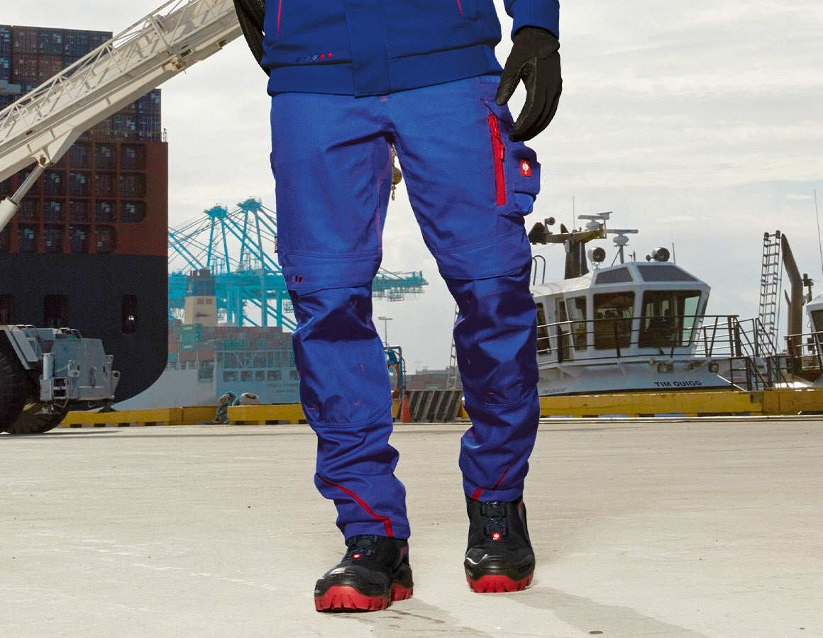 Main action image Winter trousers e.s.motion 2020, men´s royalblue/fiery red