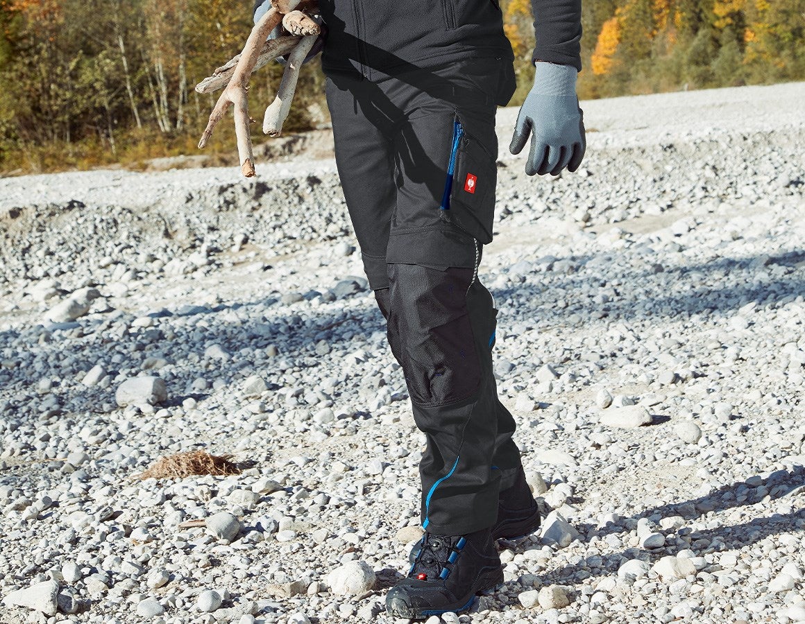 Main action image Winter trousers e.s.motion 2020, men´s graphite/gentianblue