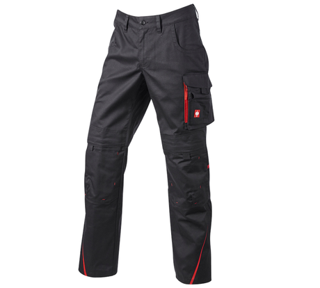Primary image Trousers e.s.motion DIY black/straussred