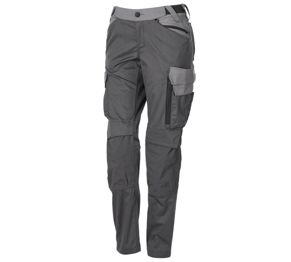 Primary image Trousers e.s.trail pure, ladies' carbongrey/basaltgrey