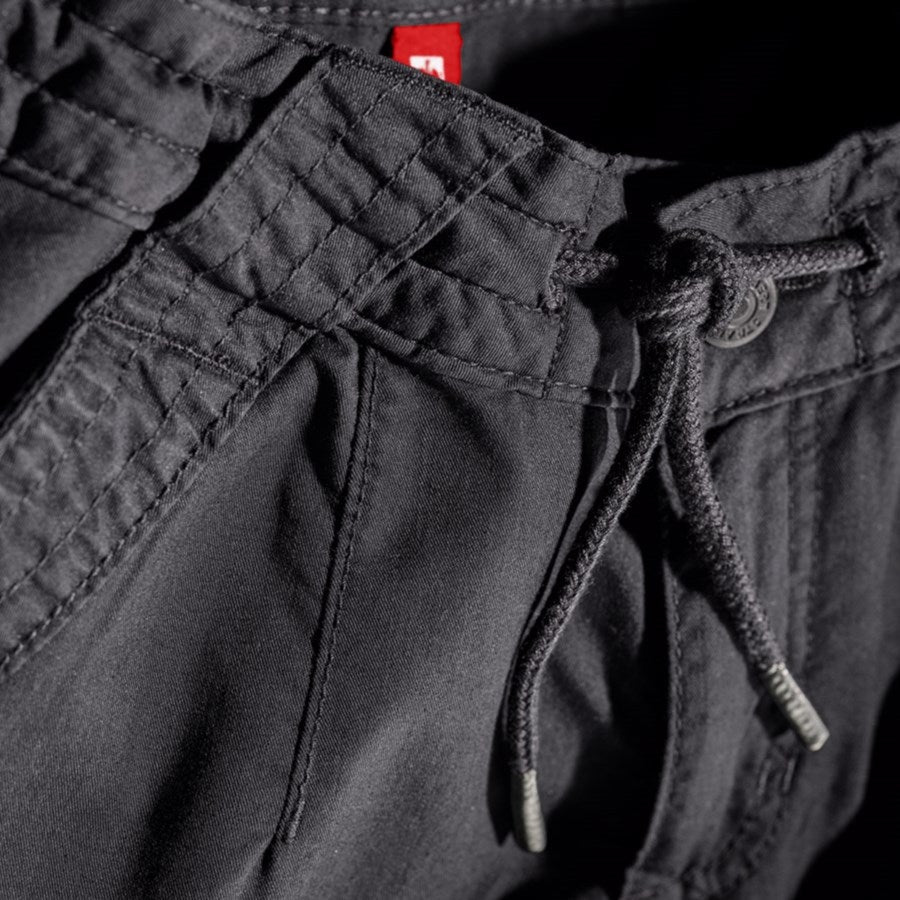 Detailed image Cargo trousers e.s. ventura vintage, ladies' black