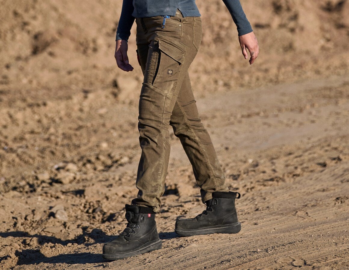 Main action image Cargo trousers e.s.vintage, ladies' sepia
