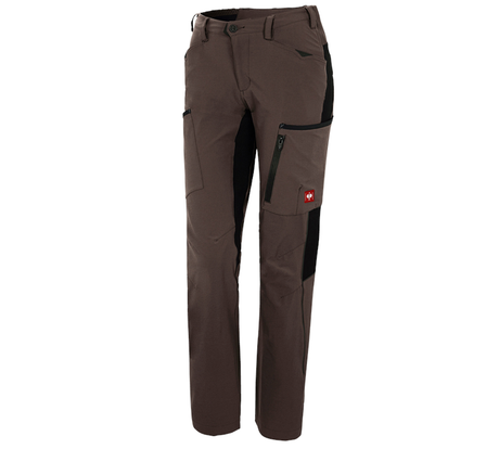 Primary image Cargo trousers e.s.vision stretch, ladies' chestnut/black