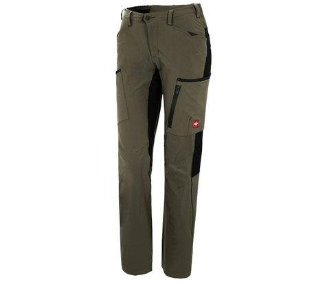 Primary image Cargo trousers e.s.vision stretch, ladies' moss/black