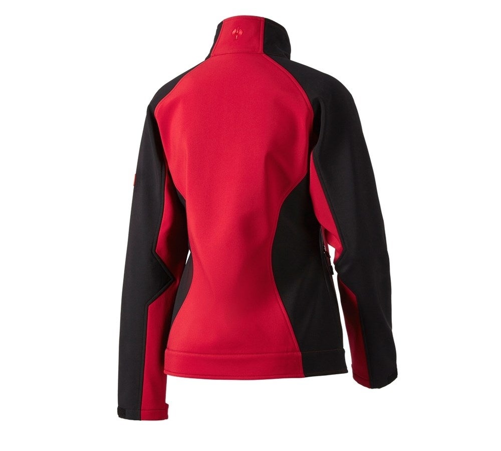 Secondary image Ladies' softshell jacket dryplexx® softlight red/black
