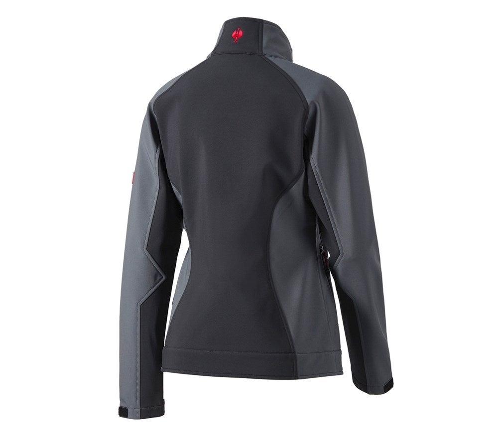 Secondary image Ladies' softshell jacket dryplexx® softlight graphite/cement