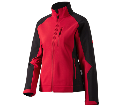 Primary image Ladies' softshell jacket dryplexx® softlight red/black