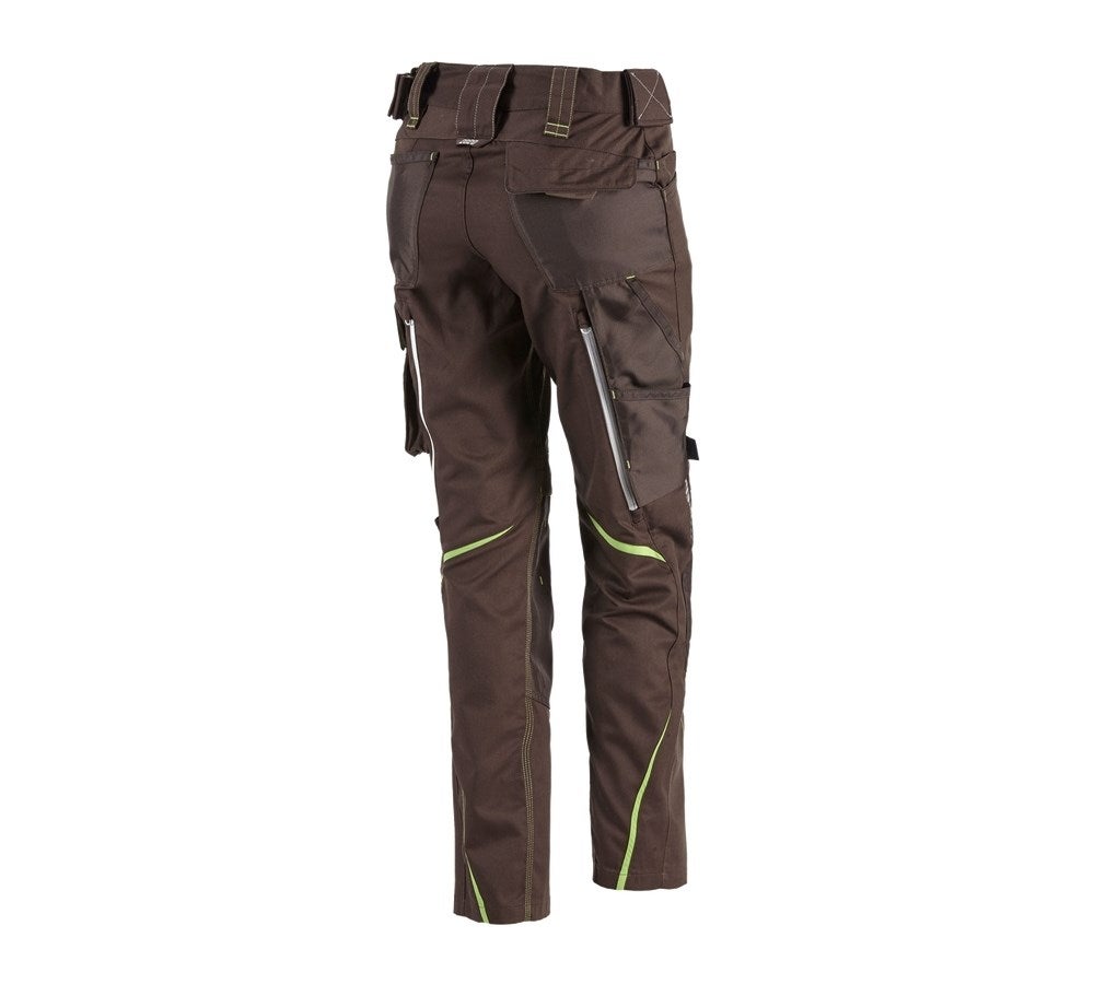 Secondary image Ladies' trousers e.s.motion 2020 winter chestnut/seagreen