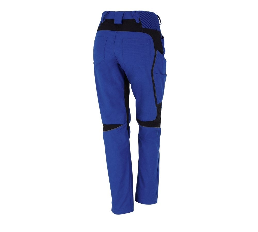 Secondary image Ladies' trousers e.s.vision royalblue/black