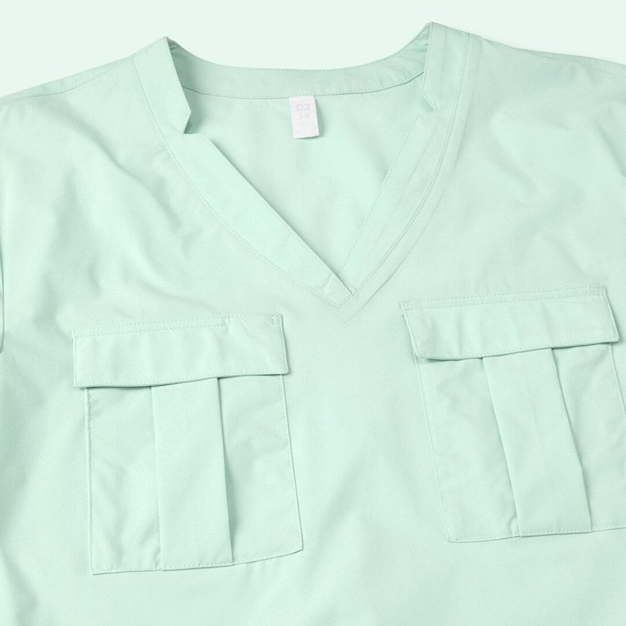 Detailed image Double-Pocket Shirt e.s.avida, ladies’ softgreen