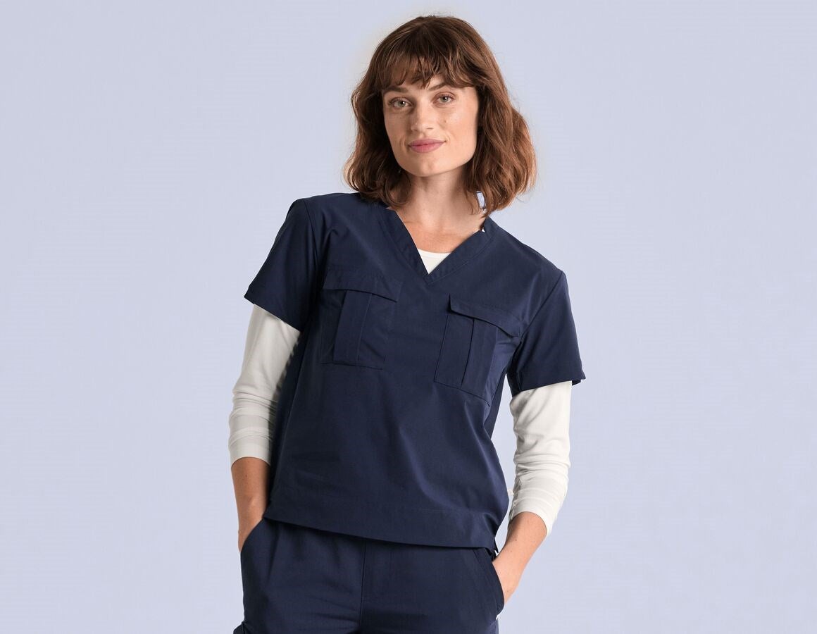 Main action image Double-Pocket Shirt e.s.avida, ladies’ navy