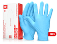 Primary image Disposable nitrile gloves, powder-free blue