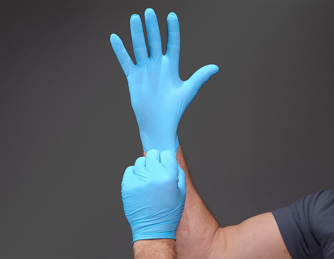 Additional image 1 Disposable nitrile gloves, powder-free blue